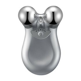 Micro-current Face Massager Rechargeable Face Neck Roller Intelligent Facial Massager with 5 Gears for Skin Tightening Skin Lifting Wrinkle Reducing (Option: FaceMassager Grey)