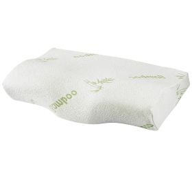 Bamboo Memory Foam Sleep Pillow Contoured Cervical Orthopedic Pillow Neck Support Breath Pillow (Option: BambooMFPillow)