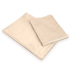Luxury Silky Satin King Pillowcase Set (Option: 2PcsKingPillowCase Ivory)