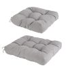 Rocking Chair Cushion 2 Pieces Back Seat Sets with Non-Slip Ties Polyester Fiber Filling 
Comfortable for Indoor Home Office Car