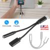 USB Type C to 3.5mm Aux Audio Charging Adapter Braided TPE Metal Shell Headphone Jack Splitter Cable Wire Charger