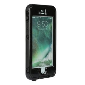 Rugged Water-proof Hybrid Full Cover Case For iPhone 7 Plus (Option: CaseIP7PWSD3ProofCase Black)