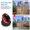 Phone Camera Lens Kit Magnetic 180°Fisheye Lens 0.67xWide Angle 10X Macro Lens for iPhone X /8/7/6s Samsung Galaxy S10/S9