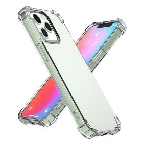 Shockproof Clear Phone Case Soft TPU Transparent Phone Cover Anti-Shock Ultra-Thin Phone Case Cover Fit for iPhone 14/14Plus/14Pro/14Pro Max/13/13Pro/ (Option: Case 12)