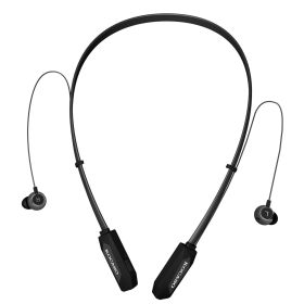 Wireless Neckband Headphones V4.2 Sweat-proof Sport Headsets Earbuds In-Ear Magnetic Neckbands Stereo Earphone Deep Bass Earphone w/Mic 15Hrs Work Run (Option: SportEarbud Black)