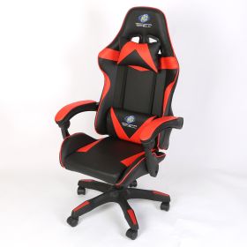 Gaming Racing Chair Height Adjustable Ergonomic PC Computer Chair E-Sports Gamer Office Task Swivel Chair w/ Headrest Lumbar Support Pillow 441lbs Wei (Option: GamingChair Green)